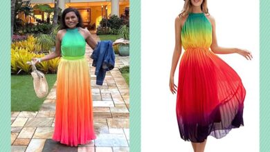 Photo of Get Mindy Kaling’s Stunning Ombre Rainbow Dress from Amazon – Shop Now!