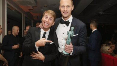 Photo of Alexander Skarsgård and Jack McBrayer’s Adorable SAG Awards Date Night