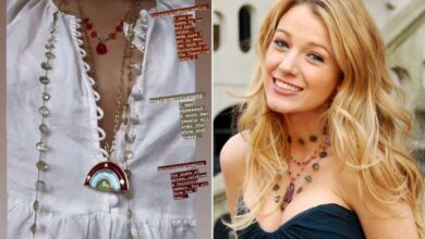 Photo of Blake Lively Showcases Her First ‘Fancy’ Necklace From Gossip Girl in Stunning Fashion Moment